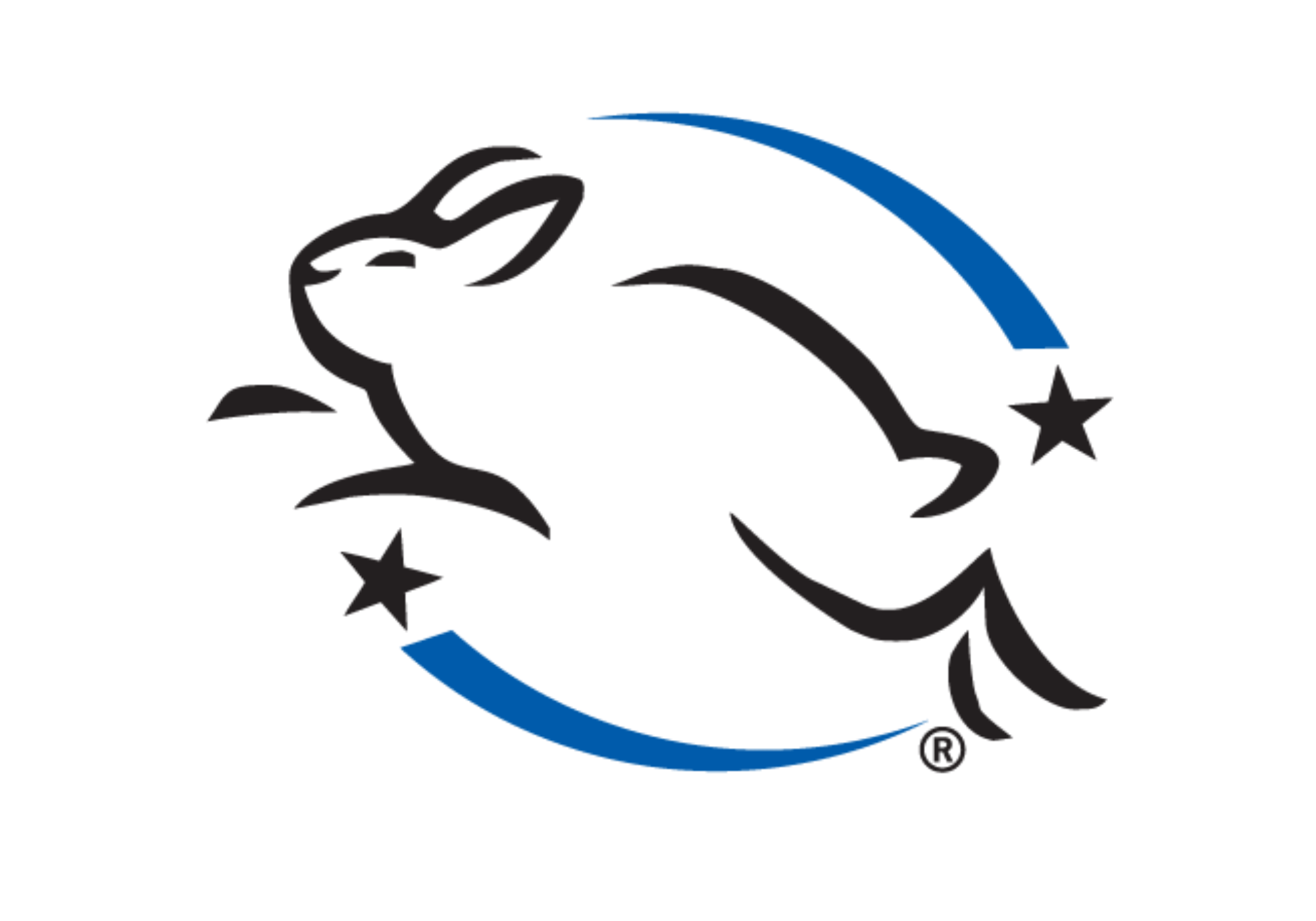 An image of the Leaping Bunny logo, featuring a bunny, the only globally recognized symbol assuring consumers that no new animal testing was used in the product's development.