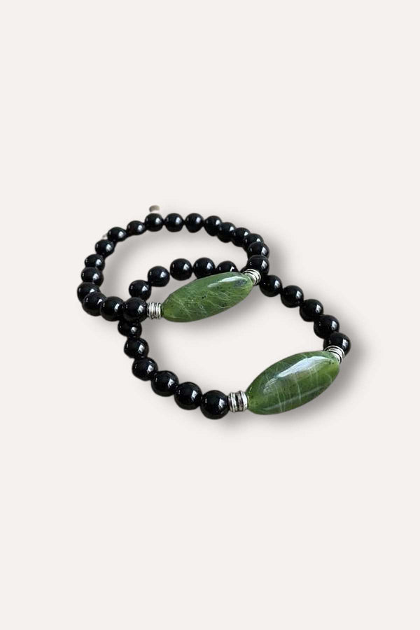 Jade Focal Bracelet